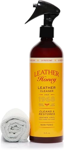 Cleaner and Cloth Bundle with 16oz Spray Cleaner with UV Protectant and Application Cloth