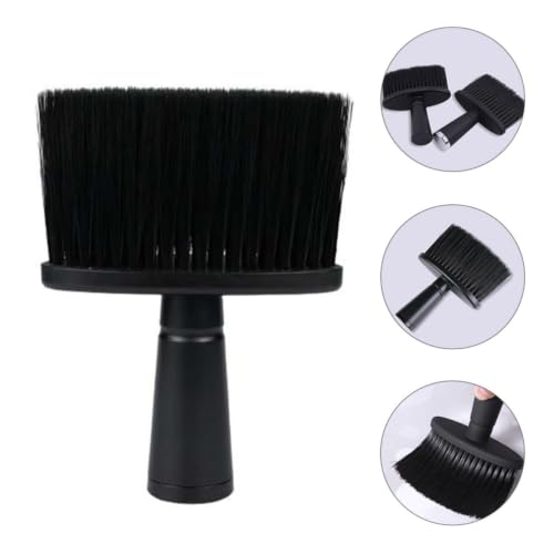 2pcs Neck Duster Brush for Hair Removal, Ergonomic Handle Black - view 7