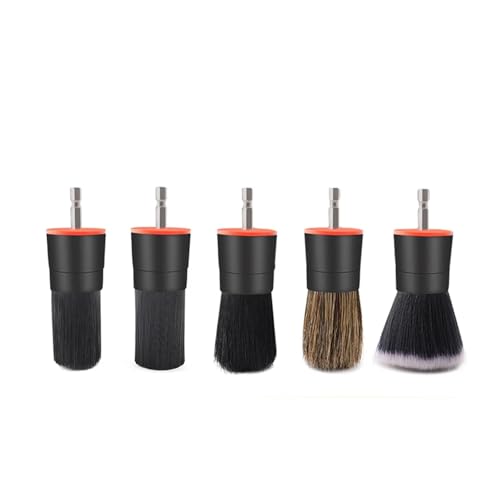 5pcs Drill Brush Kit for Power Scrubber Cleaning Car Interior Exterior