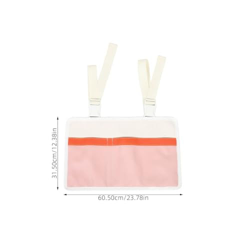 PU Pink Seat Back Organizer Bag with Two Pockets and Adjustable Hooks - view 2