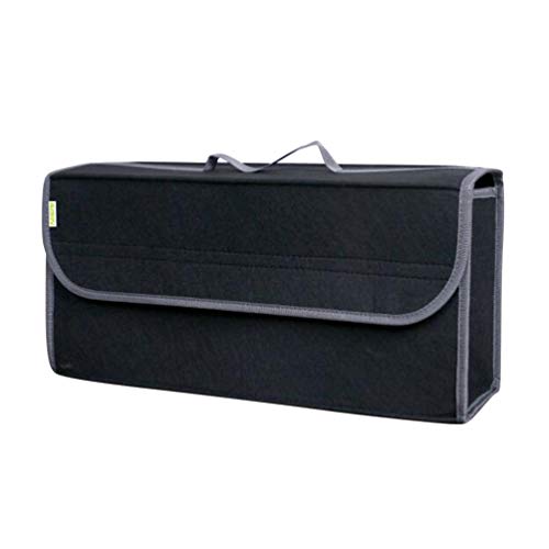 Foldable Felt Car Trunk Organizer Bag Portable Car Trunk Organizer for Groceries Cleaning Supplies Emergency Gear Snacks Sporting Equipment 19.68 X 6.10 X 9.84 in 1 pack