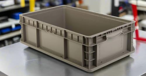 Hudson Exchange 24 x 15 x 7.5" (2 Pack) Straight Wall Handled Storage Container Tote, Gray/Brown - view 6