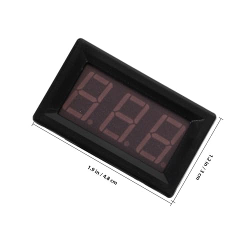 Digital Voltmeter Head 5-120v LED Display Two-Wire Black Plastic Gauge - view 2