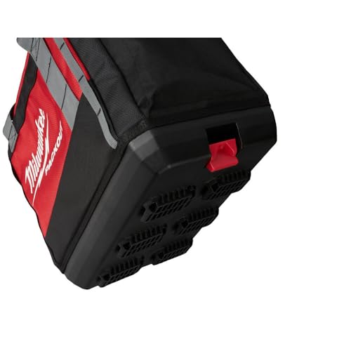 Bag tool 48-22-8321 Tool Bag, 9.6 in W, 15 in D, 12.2 in H, 2 -Pocket, Polyester, Black/Red - view 3