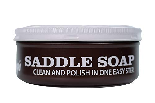 White Saddle Soap for Leather (12 oz Tin) - Cleaner & Conditioner to Soften, Protect & Restore Leathercraft - Soap for Car Seat, Couch, Shoe, Purse, Boot, Bag, & Saddles - view 3