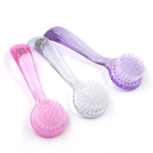 6pc Nail Brush Set - Cleaning Fingernails & Toenails, Grip Handle, Nail Scrub & Dust Brush for Manicure & Pedicure - view 2