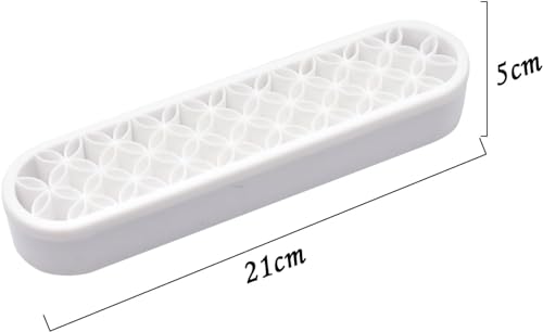 2 PCS Multi-Purpose Cosmetic Storage Box, Desktop Organizers Silicone Make Up Brush Stand for Art Supplies, Pencil, Painting (White) - view 2