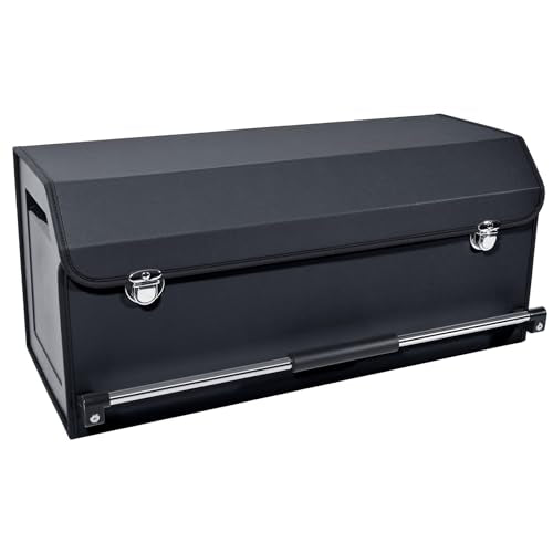 Car Trunk Organizer Leather Car Storage Organizer with Lid Car Organizer