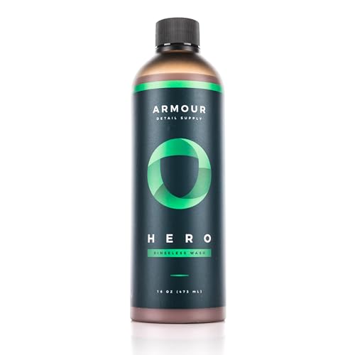 HERO Rinseless Car Wash - Eco-Friendly Alternative to Soap Car Washes, Safe on all Vehicles, Deep Cleaning - 16 Oz