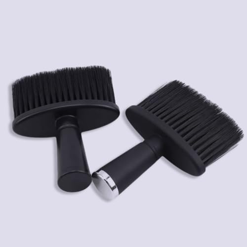 2pcs Neck Duster Brush for Hair Removal, Barber Use, Black - view 4