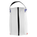 White PU Golf Shoe Tote Bag, Dustproof Carrier for Travel and Gym Use