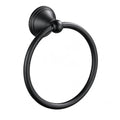 Towel Ring for Bathroom, Matte Black Hand Towel Holder 1 Pack, Bathroom Accessories and Towel Racks for Bathroom Wall Mount