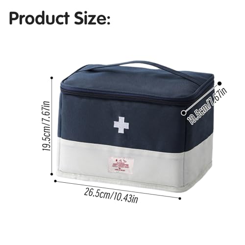 Medicine Travel Bag Organizer, Empty First Aid Box, for Home, Travel, Camping, Car, Hiking & Outdoor Emergencies, Travel Medicine Kit - view 2
