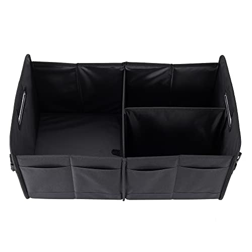 Car Trunk Organizer Car Storage Organizer Collapsible Multi Compartment Car Organizer Adjustable Straps Car Organizer for SUV(Black) - view 3