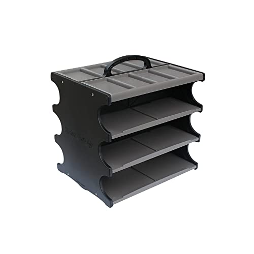 Fastner Caddy - Portable Hardware Organizer With Handle - Stackable Screw Storage - Fits Up To 12 Standard 1lb Boxes of Screws, Nails, & Other Fasteners - Workbench Organization Bins - view 2
