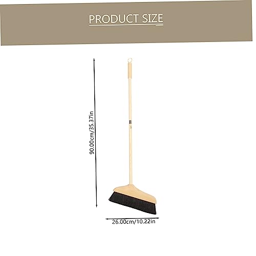Horsehair Broom Floor Sweeper Soft Bristle with Metal Handle - view 2