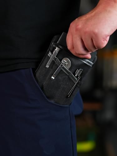 SP4 EDC Pouch, Waxed Canvas Pocket Organizer, Zippered Tool Bag - view 6