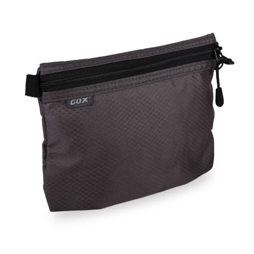 Small Toiletry Bag for Men Bulk Cosmetic Bag Dopp Kit Carry On Zipper Pouch Organization Nylon Packing Sack Wate Repellent(Grey)