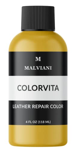 Leather Repair Color - Metallic Gold - Restore Furniture, Couch, Car Seat & Sofa - 4 oz.