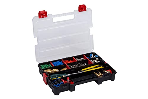 2-Pack Small Parts Organizer Box – Stackable Hardware Storage Organizer Case with 20 Compartments & Dividers – Screw, Nut, Bolt, Drill Bit Organizer for Garage, Workshop, Crafts - view 4