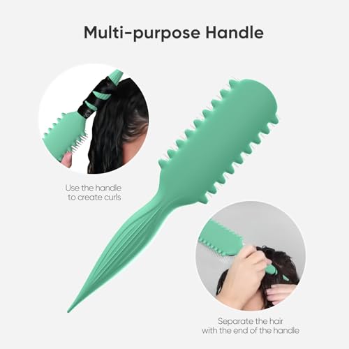 AM8:00 Curl Defining Brush,9 Rows Premium Styling Hairbrush for Curly Hair - view 4