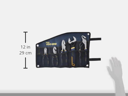 VISE-GRIP Pliers Set with Tool Wrap, 5-Piece (2078708), Blue - view 2