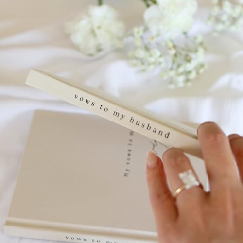 Wedding Vow Books His and Hers 2 Pack Personalized 2026 Year Linen Vow Book - view 4