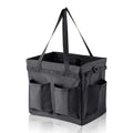 Car Trunk Organizer Multifunctional Storage Toolbox Carry Griddle,Large Grill Utensils Accessory Grilling Tools Basket Carrying Caddy Tool Tote Bag Storage Box Camp Cooking bbq Outdoor(Black)