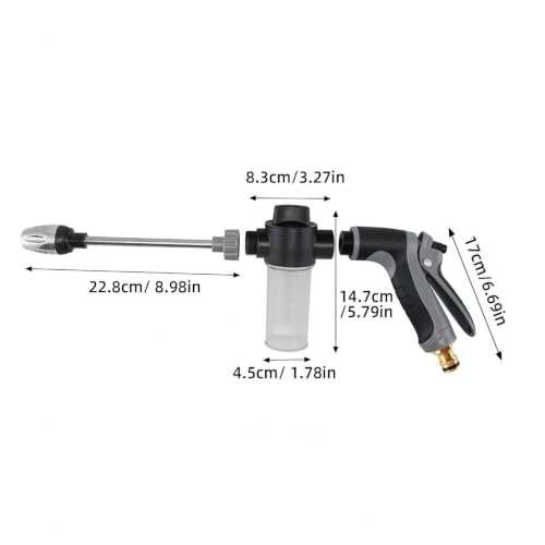 Hydroblast Power Washer, 4 Adjustable Spray Patterns for Car Detailing, Hydraulic Jet Boosts Tackles Stubborn Grime, No-Motor Design, Quick-Connect Faucet Adapter, Outdoor Cleaning Essential - view 2
