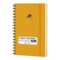 A5 Lined Spiral Notebook - 170 Pages, College Ruled, Yellow