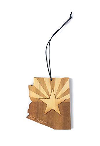 Arizona Wooden Car Air Freshener - Long Lasting Cool Breeze Scent Diffuses for 365+ Days - Includes Hanging Mirror Diffuser and Fragrance Oil - 100% American Made - view 2