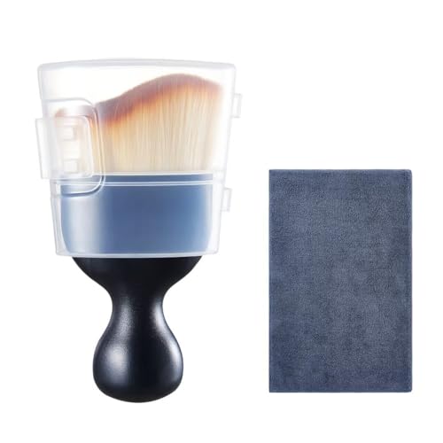 Car Interior and Exterior Soft bristles Detail dust Automotive Brush dusting Brush Dashboard Cleaning Brush Home Office Computer Keyboard dusting Tools+ Double-Sided Suede Cleaning Towel