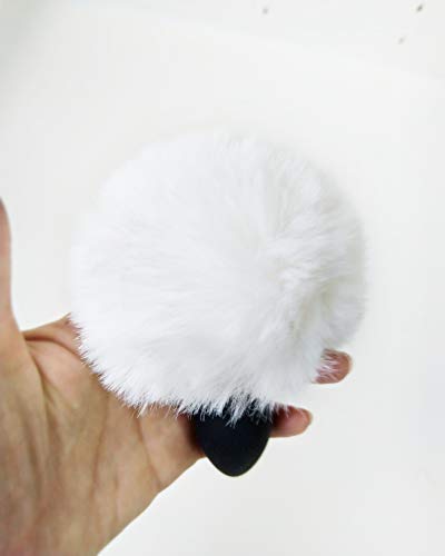 Soft Fluffy Faux Fur Duster, Black Handle - view 2