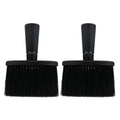 2pcs Neck Duster Brush for Hair Removal, Ergonomic Handle Black