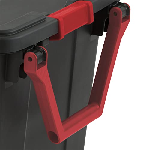 Storage Bins 40 Gallon Heavy-Duty Plastic Storage Bins, 2 Pack Container Totes with Durable Lid and Secure Latching Buckles, Stackable, Tough Storage Containers for Garage and Metal Rack Organizing - view 6