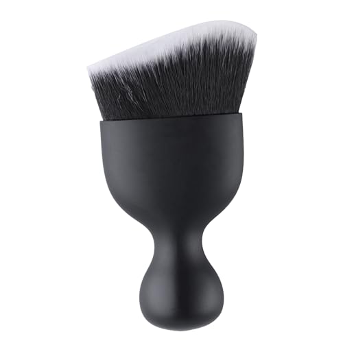 Car Detailing Brushes, Car Interior Dust Sweeping Soft Brush, Soft Bristles Brush Cleaning Tool for Automotive Dashboard, Air Conditioner Vents, Computer, Scratch Free(Black with White)