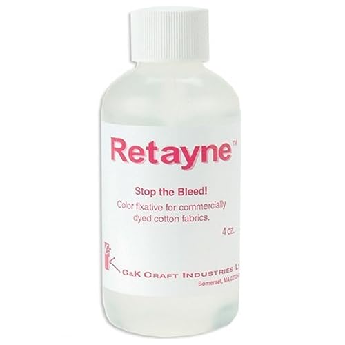 G&K Craft Retayne Color Fixative Original Version 4oz | Best Liquid Color Fixative for Dyed Cotton, Linen and Rayon Fabrics