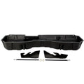 DuHa 10300 Under Seat Storage fits 2014-2018 Silverado/Sierra Light Duty Crew Cab & 2015-2019 Heavy Duty Crew Cab | Black Heavy-Duty Back Seat Organizer | Includes Dividers