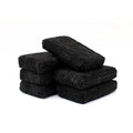 Premium Grade Terry Microfiber Detailing Applicator Sponges - Versatile Detailing Tool, Extra Absorbent, Able to Withstand Numerous Uses, 3in x 5in, Black (6-Pack)