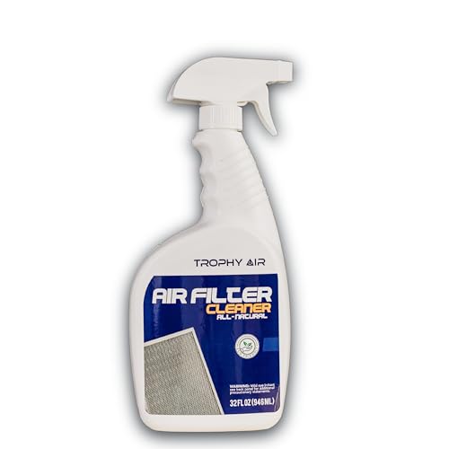 HVAC Filter Cleaner 32 Oz Spray Bottle Filter Cleaner and Refresher; Restores Home Air Filter Performance