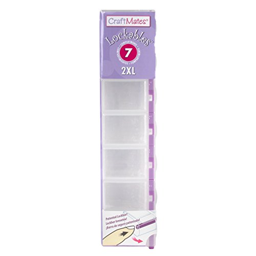 Bead Organizer, 7 Locking Compartments, Plastic Storage (2XL) - view 3