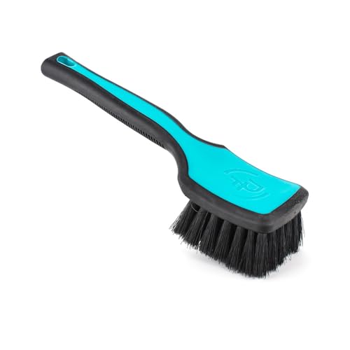 ProGrip Interior Scrub Brush - Soft Bristles - Rubber Grip for Maximum Stability and Comfort - Curved Head Profile for Better Clearance - Octane Riptide