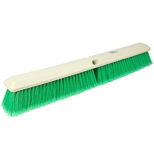 42164 Perma-Sweep Polystyrene Fine Sweep Floor Brush, 2-1/2" Width, 24" Overall Length, Green