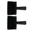 2pcs Neck Duster Brush for Hair Removal, Barber Use, Black