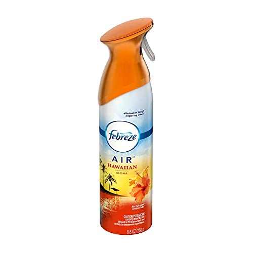 Air Freshener and Odor Eliminator Spray, Linen & Sky and Hawaiian Aloha Scents, 8.8oz (Pack of 4)