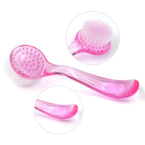 6pc Nail Brush Set - Cleaning Fingernails & Toenails, Grip Handle, Nail Scrub & Dust Brush for Manicure & Pedicure - view 6