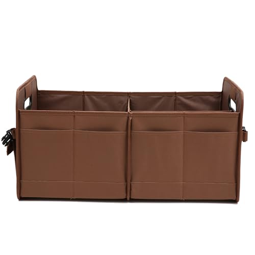 Car Trunk Organizer, Brown, Foldable, Non-slip, Adjustable, Multiple Compartments, 600D Oxford Cloth Material - view 6