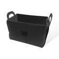 Car Trunk Organizer, Foldable Felt Basket Lightweight Storage Bin with Handles, Large Capacity Flexible Storage Bag Multipurpose Organizer for Vehicle Trunk & Backseat (Gray, 1 Bear)