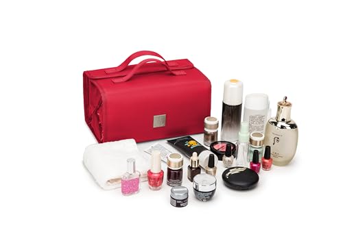 Roll Up Makeup Bag, Travel Toiletry Bag for Women with 4 Clear TSA Approved Pouches, Hanging Travel Organizer, Folding Cosmetic Bag for Men and Women - view 4