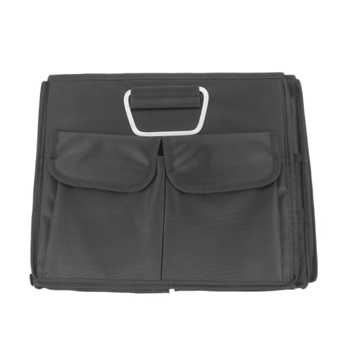 Foldable Car Trunk Storage Organizer 36l with Dividers and Mesh Pockets